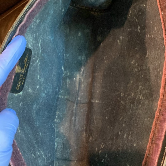 Vintage Gucci clutch web sherry line - Picture 4 of 10